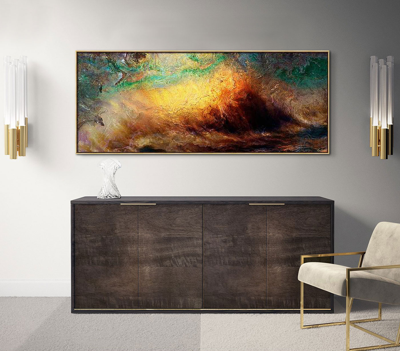 Large Modern Art Canvas - Contemporary Abstract Art - Painting For Sale