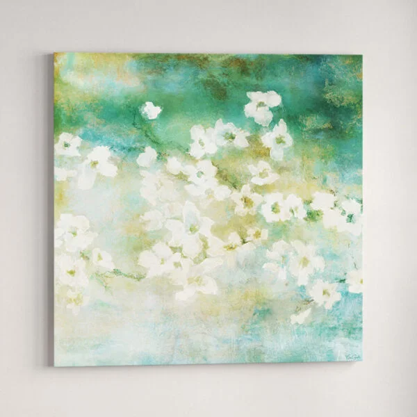 Abstract Flower Art - Large Canvas Art - Painting