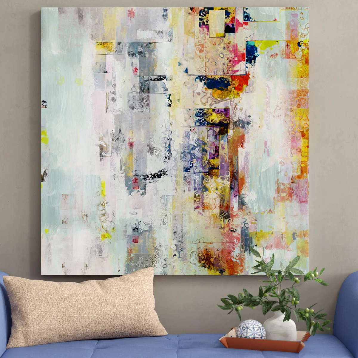 Large Canvas Wall Art Abstract Painting For Sale
