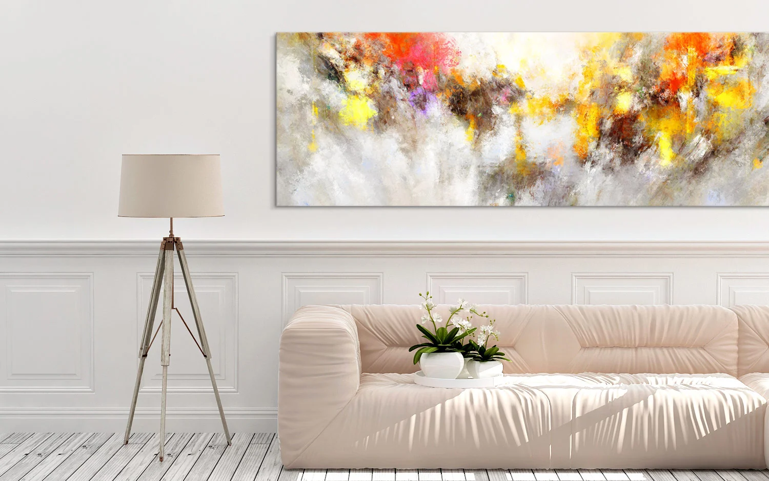 Large Canvas Art Abstract Painting Interior Setting Wall Art