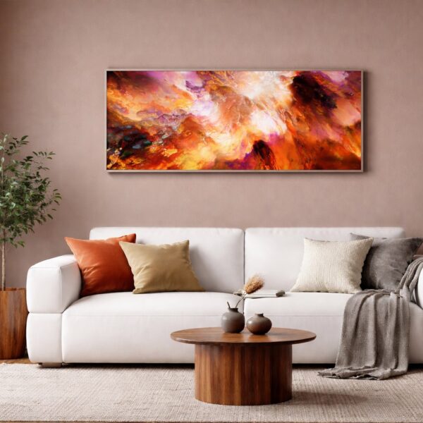 framed canvas modern abstract wall art painting for living room