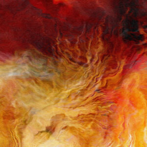 Passion Abstract Art. Detail image of a large canvas wall art abstract painting for sale by Jaison Cianelli.