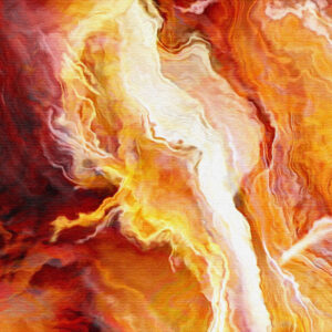 Passion Abstract Art. Detail image of a large canvas wall art abstract painting for sale by Jaison Cianelli.