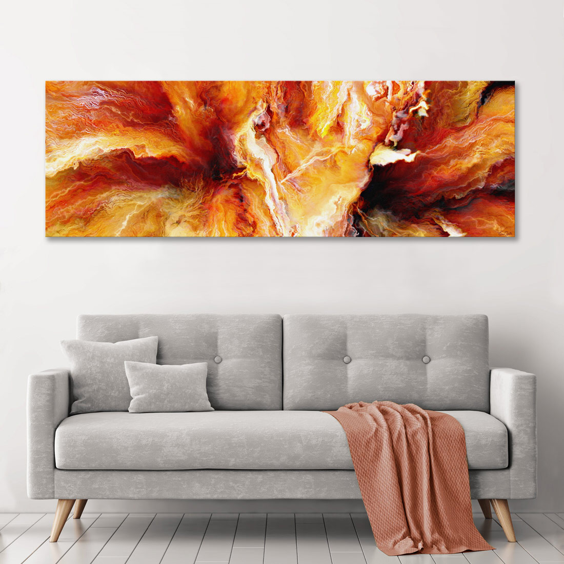 Passion Abstract Art. A large canvas wall art abstract painting for sale by Jaison Cianelli.