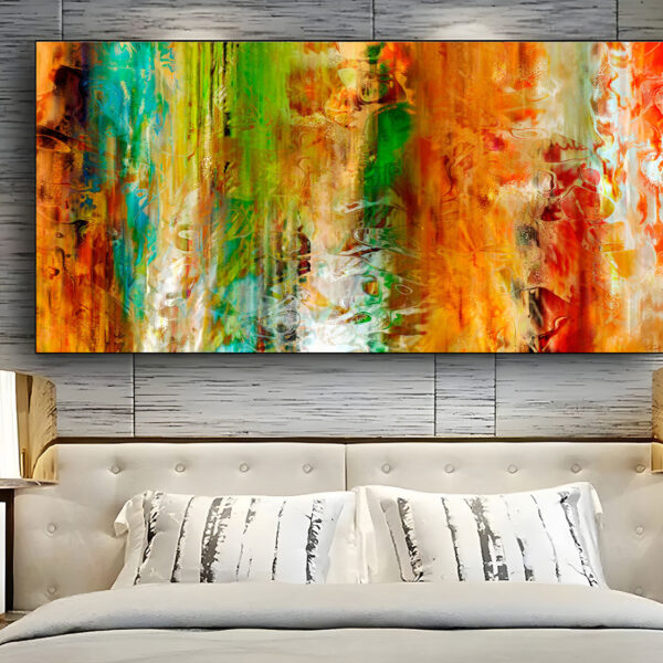Just Being Abstract Art. Large canvas wall art abstract painting for sale by Jaison Cianelli.