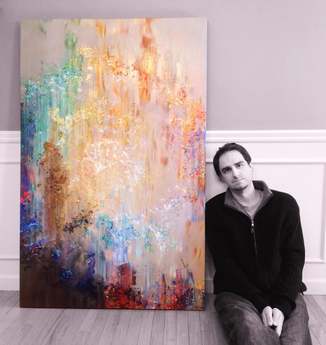 Jaison Cianelli - Large Abstract Painting - A Heart So Big