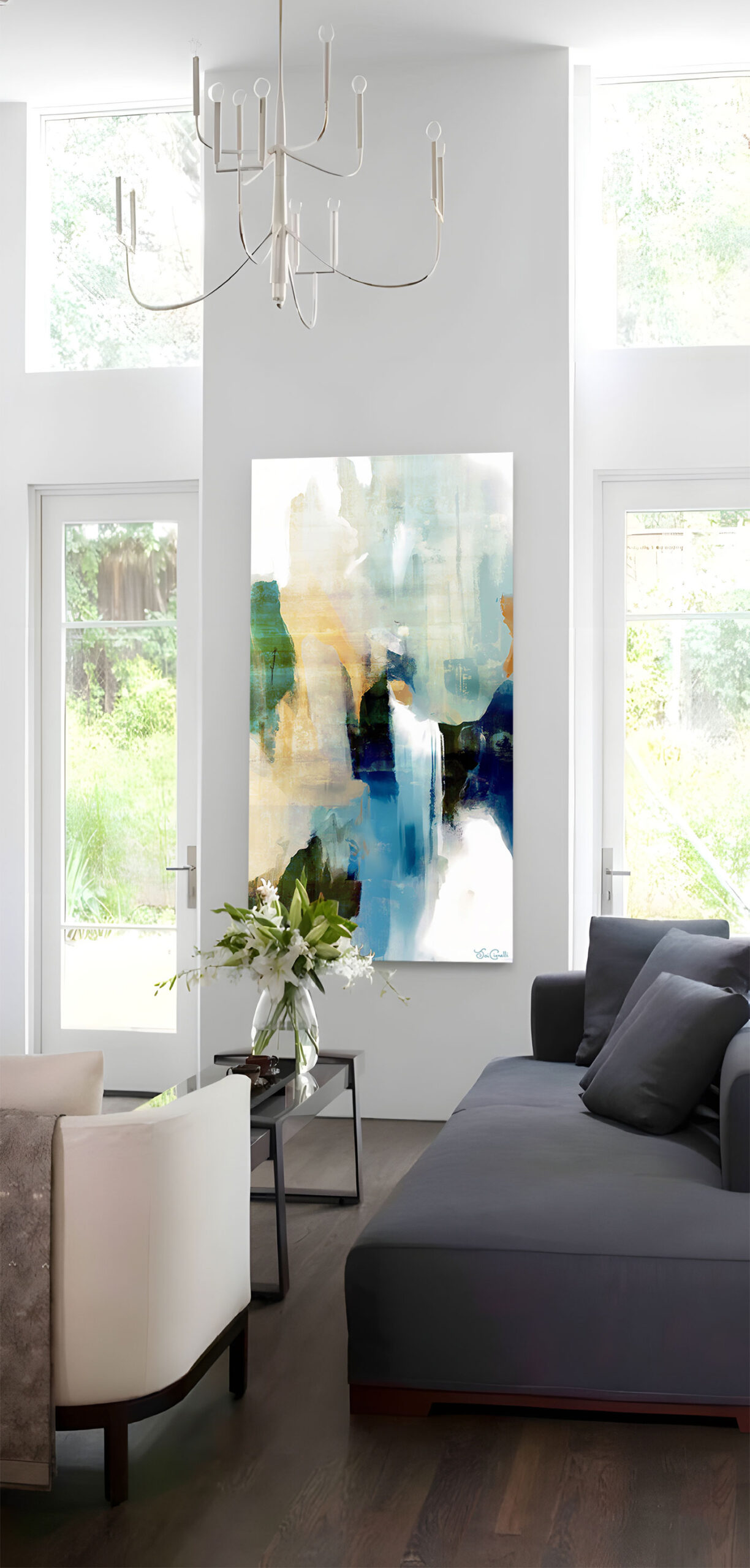 whimsical-interior-wall-art-5 Whimsical Version 2 Abstract Art. Large canvas wall art abstract painting for sale by Jaison Cianelli.
