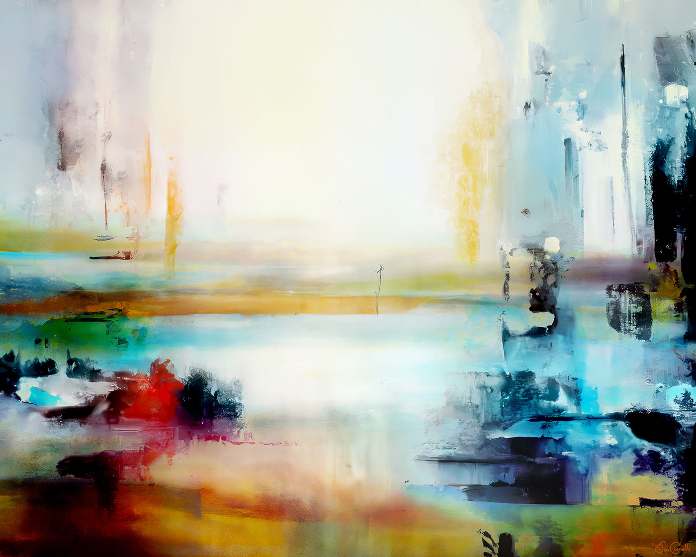 Abstract Landscape Painting For Sale - Large Abstract Art