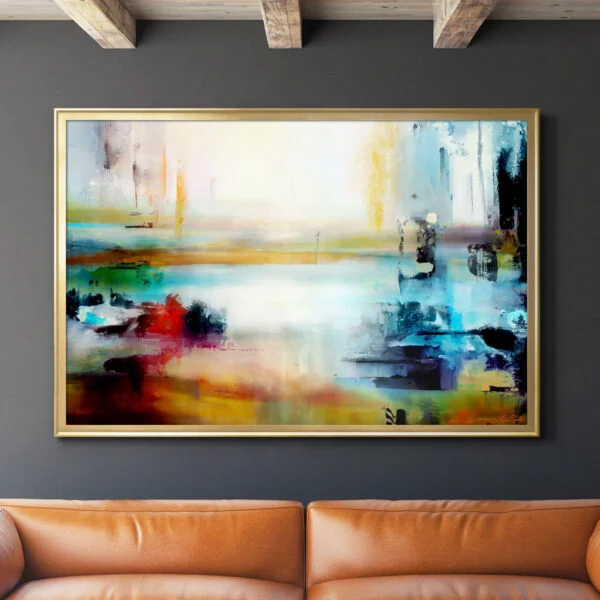 Large Abstract Art Lanscape Painting - Oversized Big Abstract Art For Sale