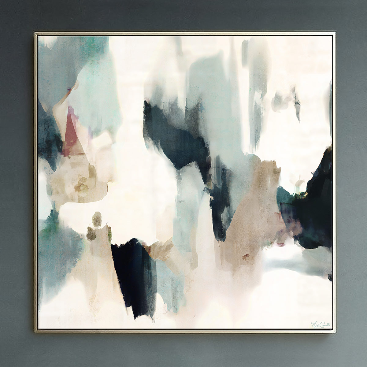 Large Abstract Painting Wall Art - Framed Canvas - Large Abstract Art For Sale
