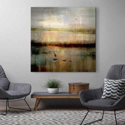 Large Abstract Seascape Painting Wall Art - Large Abstract Art For Sale