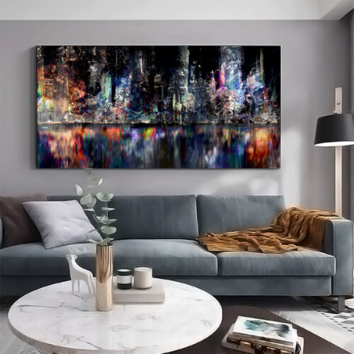 How To Hang Large Artwork - Modern Wall Art For Living Room