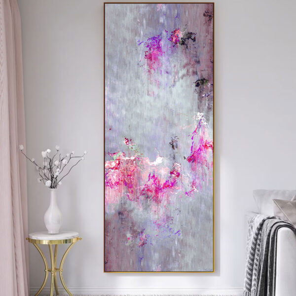Large Abstract Painting For Sale - Modern Abstract Art Tall Vertical Painting