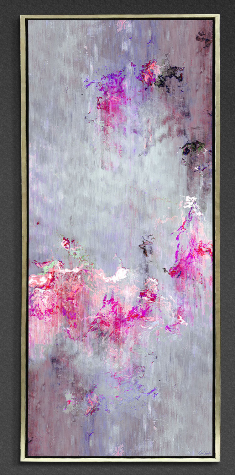 Large Abstract Painting For Sale - Modern Abstract Art Tall Vertical Painting