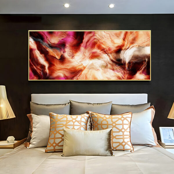 Large Abstract Painting For Sale - Modern Abstract Art Wide Contemporary Abstract Art