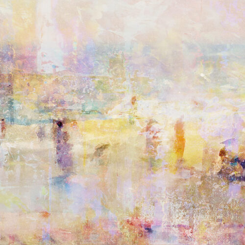 Abstract Art Beach Painting Seascape - Large Canvas Wall Art