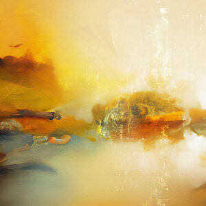 Large Abstract Landscape Painting Eternal Flame - Detail Image 1