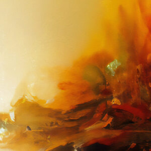 Large Abstract Landscape Painting Eternal Flame - Detail Image 2