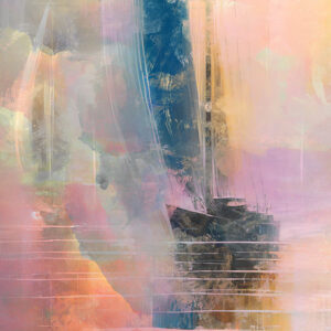 Contemporary abstract wall art detail image