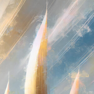 Contemporary abstract wall art detail image