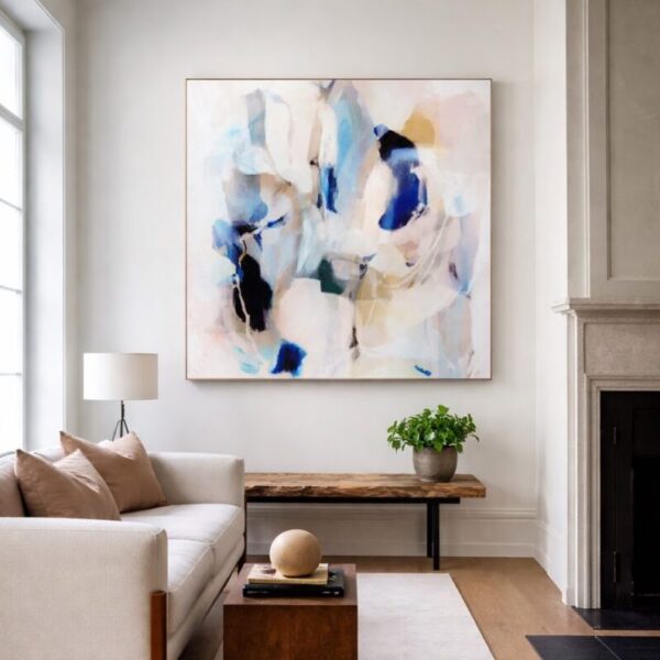 Modern abstract nature art framed canvas painting