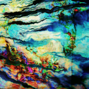 Abstract Fish Wall Art Detail Image