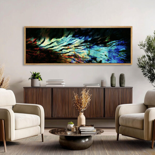 Abstract Fish Art - Framed Wall Art - Contemporary Abstract Art