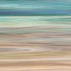 Detail image of contemporary abstract wall art seascape painting Absolving Sands