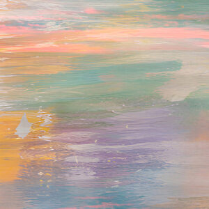 detail image of modern contemporary abstract landscape wall art painting for sale